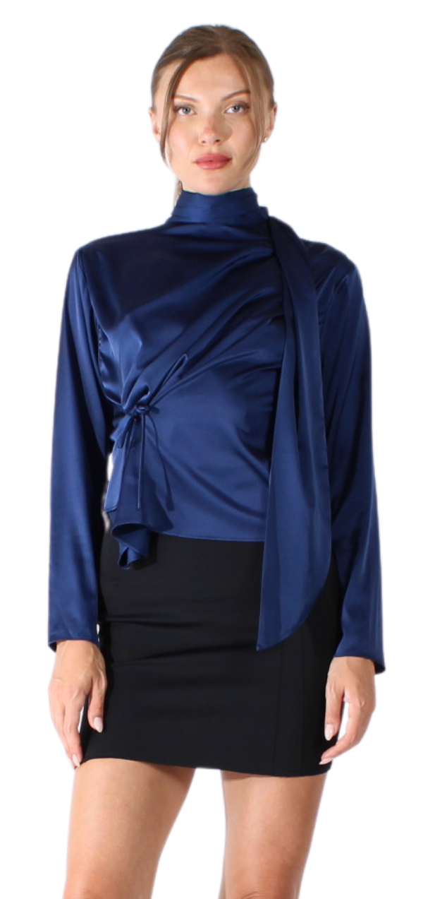 Cora Shirt - Navy Blue