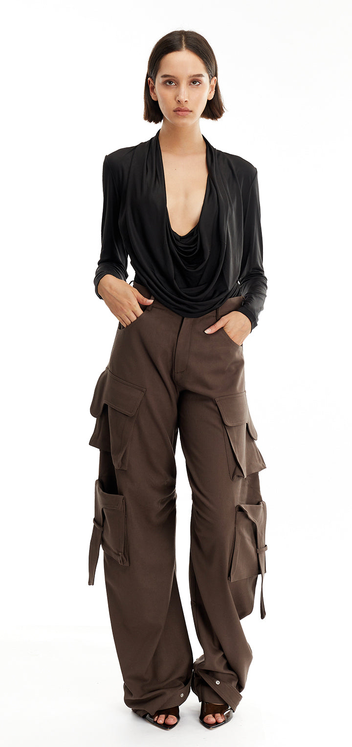 Rae Cargo Pants - Brown