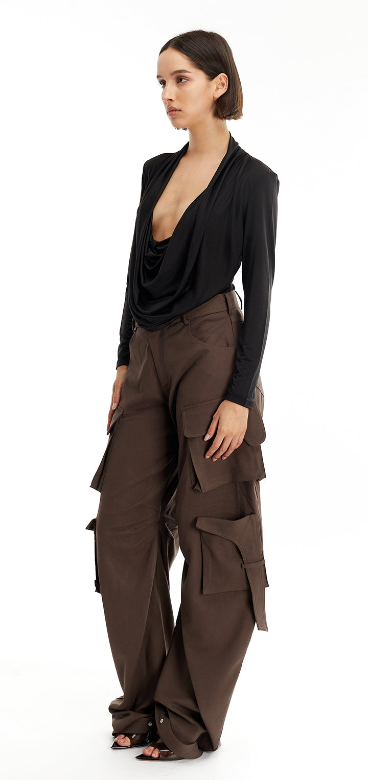 Rae Cargo Pants - Brown