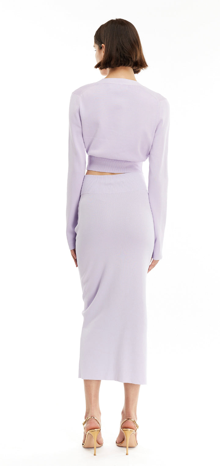 Kenza Knit Skirt - Lilac