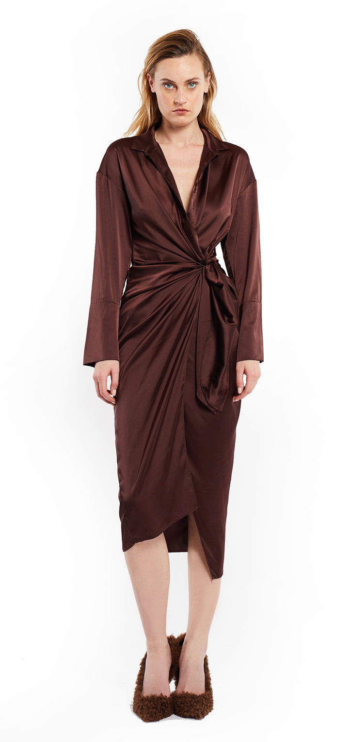 Gisele Dress - Brown