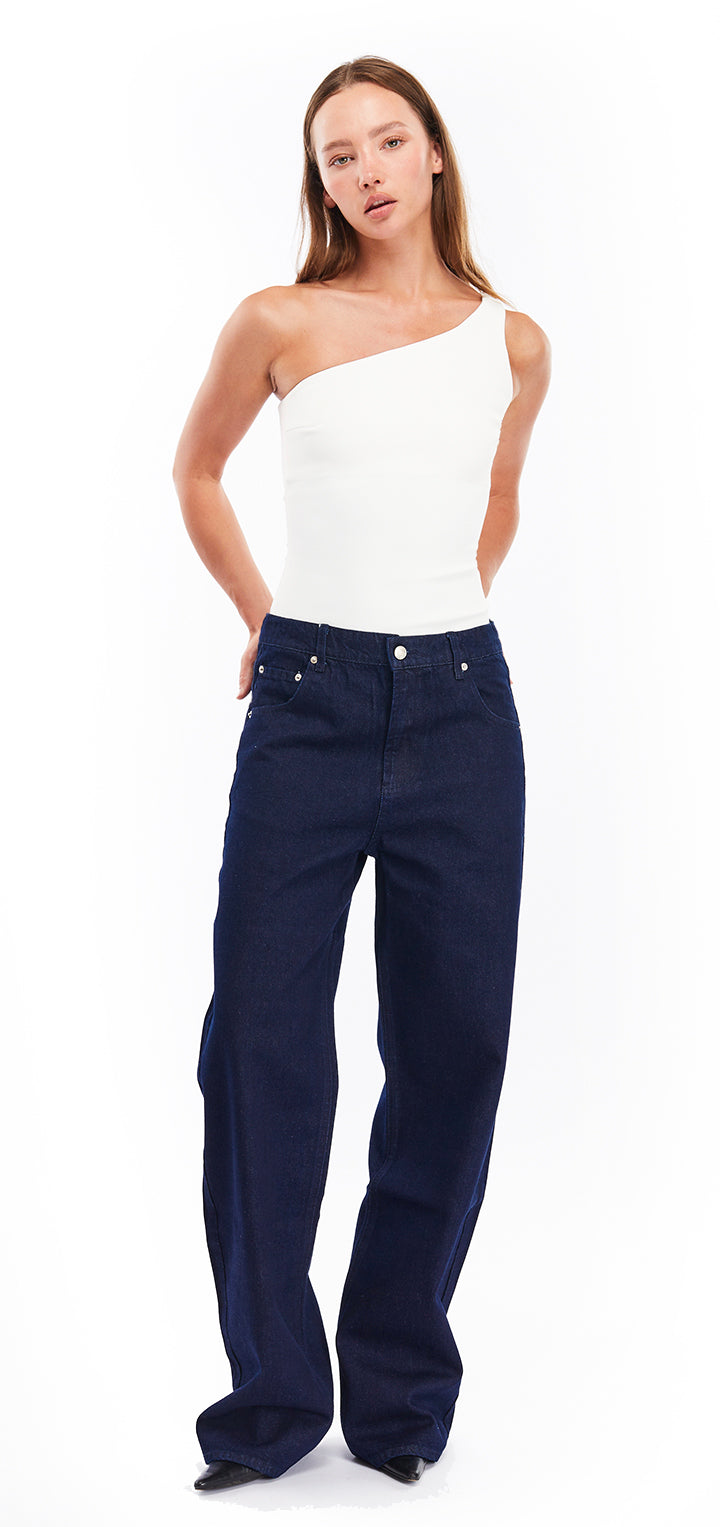 Lauren one shoulder top- White