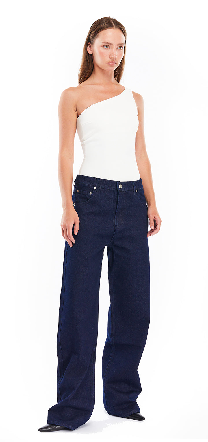 Lauren one shoulder top- White