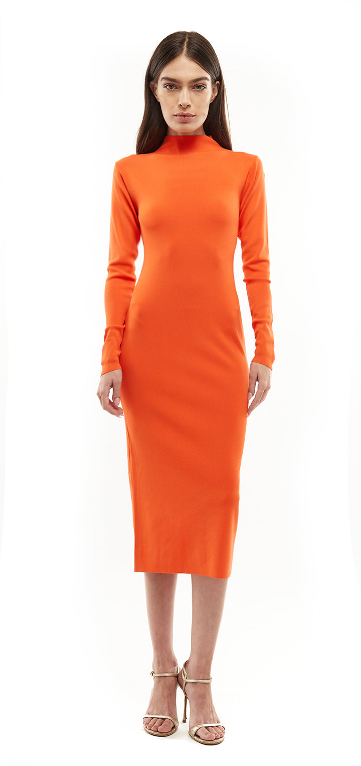 Petra Knit Dress - Orange