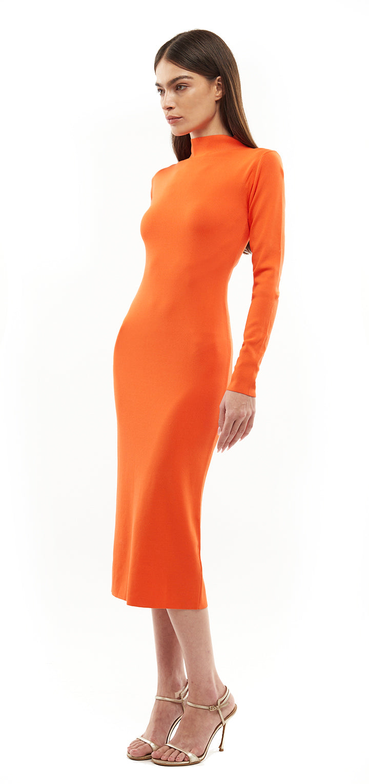 Petra Knit Dress - Orange