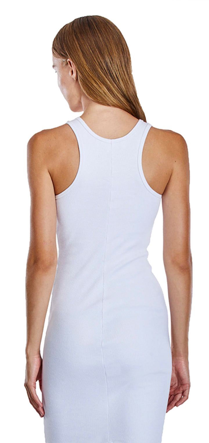 Ariel Rib Dress - White