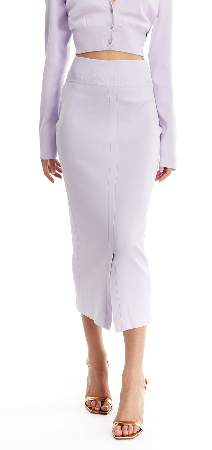 Kenza Knit Skirt - Lilac