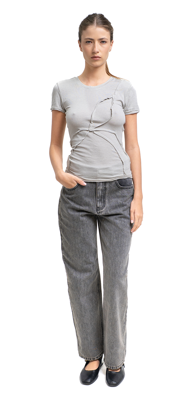 Papper T shirt- Gray