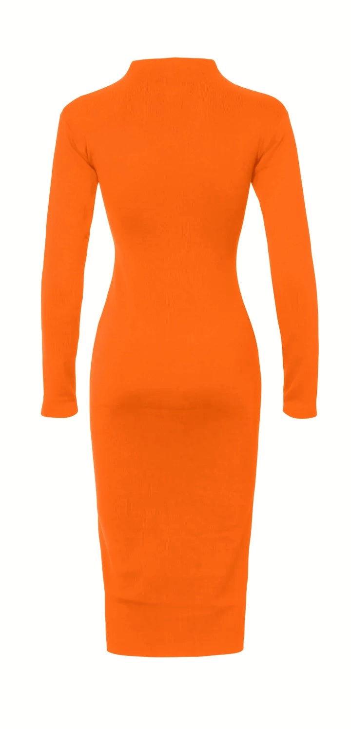 Petra Knit Dress - Orange